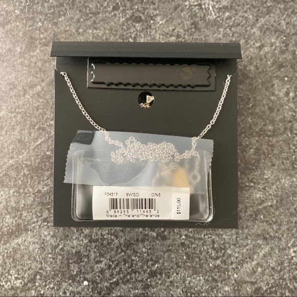 COACH NWT Silver Pave Signature Necklace - Picture 3 of 6